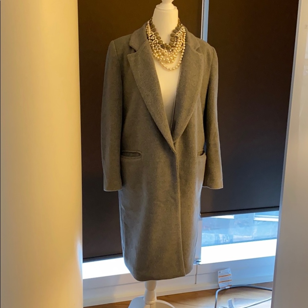 Grey wool coat